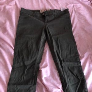 Green hollister skinny jeans